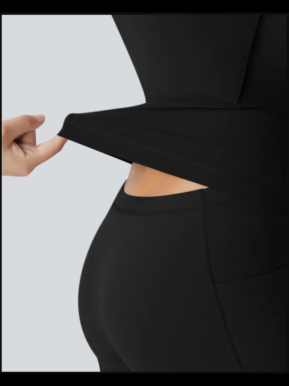 NWT size Large HALARA Black SoftlyZero Airy Athletic Dress - Picture 4 of 9